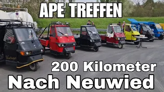 Ape Treffen in Neuwied Ape 50 Tour zum Oldtimer Treff piaggio