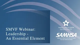 SMVF Webinar: Leadership–An Essential Element