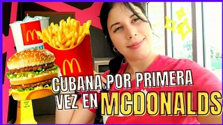 UNA CUBANA VISITA MCDONALDS POR PRIMERA VEZ Y ASÍ REACCIONA🤯/CUBAN FIRST TIME AT MCDONALDS 😵