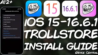 How To Install TrollStore 2 Using TrollMisaka on iOS 15 - iOS 16.6.1 (All Devices)
