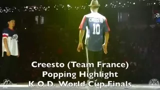 Creesto (Team France) | Popping Highlight | KOD World Finals | #SXSTV