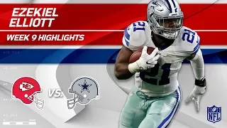 Ezekiel Elliott's 27 Carries, 93 Yards & 1 TD vs. KC! | Chiefs vs. Cowboys | Wk 9 Player Highlights