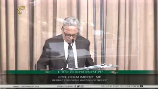 Minister Imbert’s contribution in the House of Representatives on 26-Mar-2021.