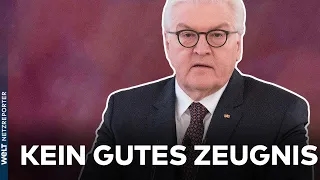 FRANK-WALTER STEINMEIER: Kein gutes Zeugnis für den Bundespräsidenten vor Wiederwahl am Sonntag