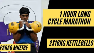 1 hour Kettlebell Marathon I 2X16 Kg Long cycle I NO STOP I Parag Mhetre