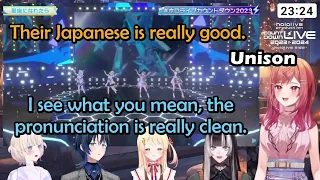 Hololive DEV-IS's Reaction When Watching Their Senpai and Overseas Senpai In 2023 to 2024 Live