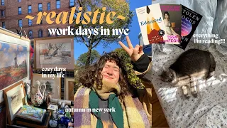 a *slightly unhinged* work weekend in my life 🍂📚 barista survival job, what i'm reading + more