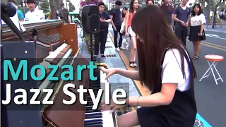 Street piano: Mozart Turkish March amazing version