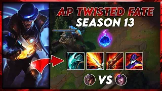 THE FULL EGO MAXIMUM DAMAGE BUILD | Season 13 AP Twisted Fate Mid