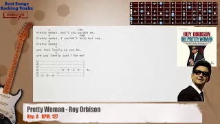 🎸 Pretty Woman - Roy Orbison Guitar Backing Track with chords and lyrics