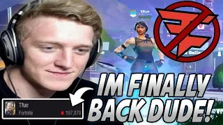 Tfue Celebrates His RETURN To Streaming After Break But Can't BELIEVE How RUSTY He Is At Fortnite!