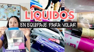 Líquidos en equipaje para volar