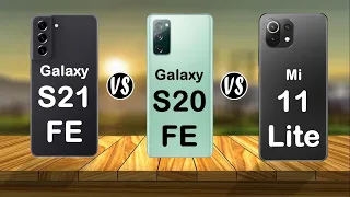 Samsung Galaxy S21 FE vs Samsung Galaxy S20 FE vs Xiaomi Mi 11 Lite - Comparison