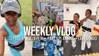 OFFICIALLY A KINDERGARTEN TEACHER! + LOTS OF PARTY PLANNING + TAEKWONDO BELT PROMOTION! | VLOG