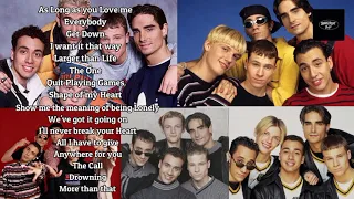 Best Songs Of Backstreet Boys Backstreet Boys Greatest Hits Playlist