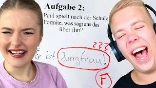 Die LUSTIGSTEN Schülerantworten in TESTS - LiDiRo reagiert auf #avivehd #schule #memes #lidiro