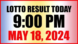 Lotto Result Today 9pm Draw May 18, 2024 Swertres Ez2 Pcso