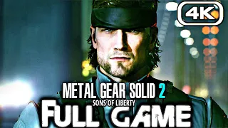 METAL GEAR SOLID 2 Gameplay Walkthrough FULL GAME (4K 60FPS) REMASTERED