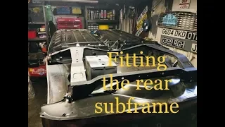 Classic Mini Restoration 1989 Episode 11 - Test Fitting The Rear Subframe