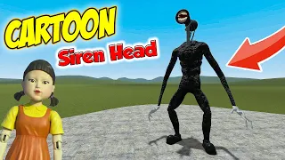 BANG CUPU AJAK MIKACIL LIHAT CARTOON SIREN HEAD DAN 5QUID GAME‼️ (Gmod)