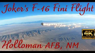 Joker Unks F-16 Fini Flight Video - 4K