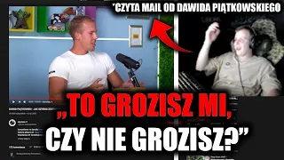 NITRO O DAWIDZIE PIĄTKOWSKIM *CZYTA MAILE* "TO GROZISZ MI, CZY NIE GROZISZ?" + NAGRODA NOBLA 🤣