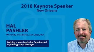Hal Pashler: Psychonomic Society 2018 Annual Meeting Keynote Address