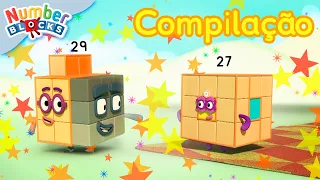 Os episódios mais populares de Numberblocks! Desenhos animados para crianças | @numberblocks_pt