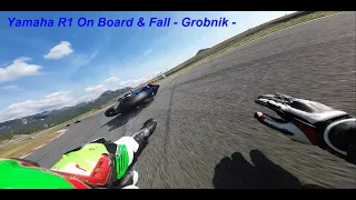 Yamaha R1 On Board & Fall - Grobnik -