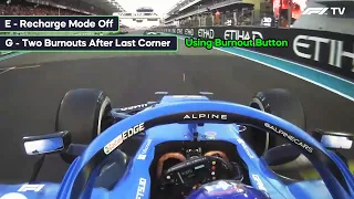 F1 driver's complicated formation-lap procedures