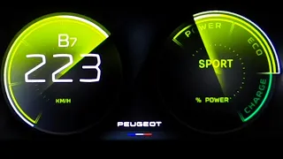 Peugeot 308 SW HYbrid 225 acceleration: 0-60 mph 0-100 km/h 100-200 kph top max speed GPS drag 2022