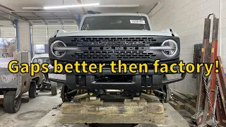 Rebuilding a Wrecked 2021 Ford Bronco Part 3. Finishing The Framework