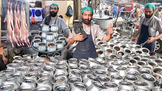 Famous Afghani Chainaki Mutton Recipe | Delicious Mutton Stew Making in Pots Over The Coals