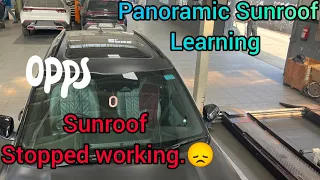 Facelift Seltos have a issue in Sunroof, one touch not working, Done Panoramic Sunroof learning.