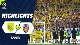 FC NANTES - FC LORIENT (5 - 3) - Highlights - (FCN - FCL) / 2023-2024