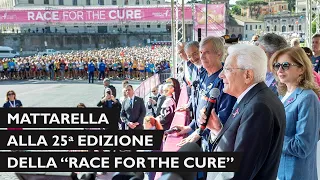 Mattarella interviene all'apertura della 25^ edizione della maratona “Race for the Cure"