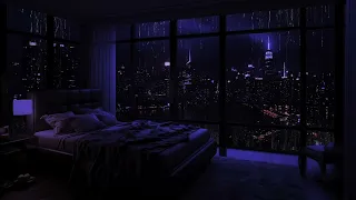 Nighttime City Rain: Ambience for Serene and Peaceful Relaxation