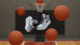 Air Jordan sneakers 3d animation (blender 3.1)