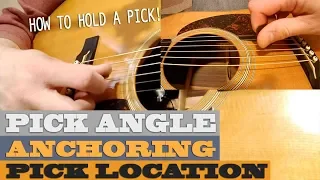 How to Pick | 3 Concepts – Pick Angle, Anchoring and Pick Location - BLUEGRASS Guitar Lesson