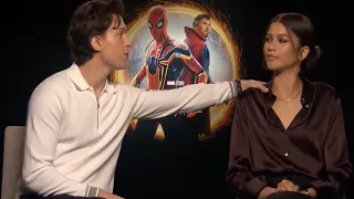 Tom Holland & Zendaya can't stop touching each other