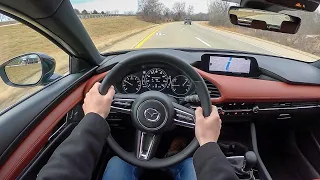 2021 Mazda 3 Turbo Hatchback Premium Plus - POV Test Drive (Binaural Audio)