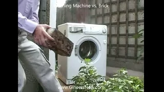 Washing Machine versus Brick: An epic battle