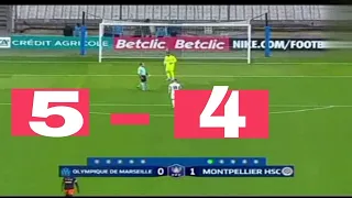 Olympic Marseille Vs Montpellier (5-4) Match Highlights|full penalties|French Cup round of 16|