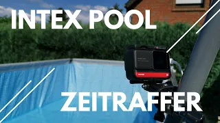 Intex Ultra Frame Pool 732 Erstbefüllung Zeitraffer