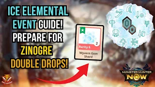 The BEST Ice Elemental Event Guide! Prepare for Zinogre! DOUBLE DROPS! l Monster Hunter Now