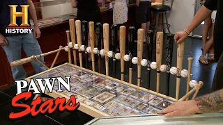 Pawn Stars: Custom Dodgers Autographed Baseball Bench Table | History