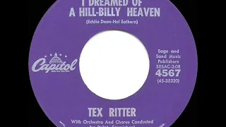 1961 HITS ARCHIVE: I Dreamed Of A Hill-Billy Heaven - Tex Ritter