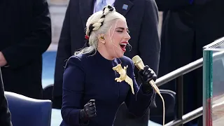 Lady Gaga sings US National Anthem at Joe Biden's inauguration