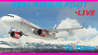 Real Airbus Pilot Flies the A32NX Live! Gatwick to Turin