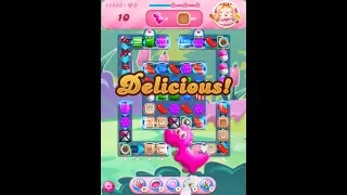 Candy Crush Saga Level 11862 - 2 Stars, 16 Moves Completed, No Boosters